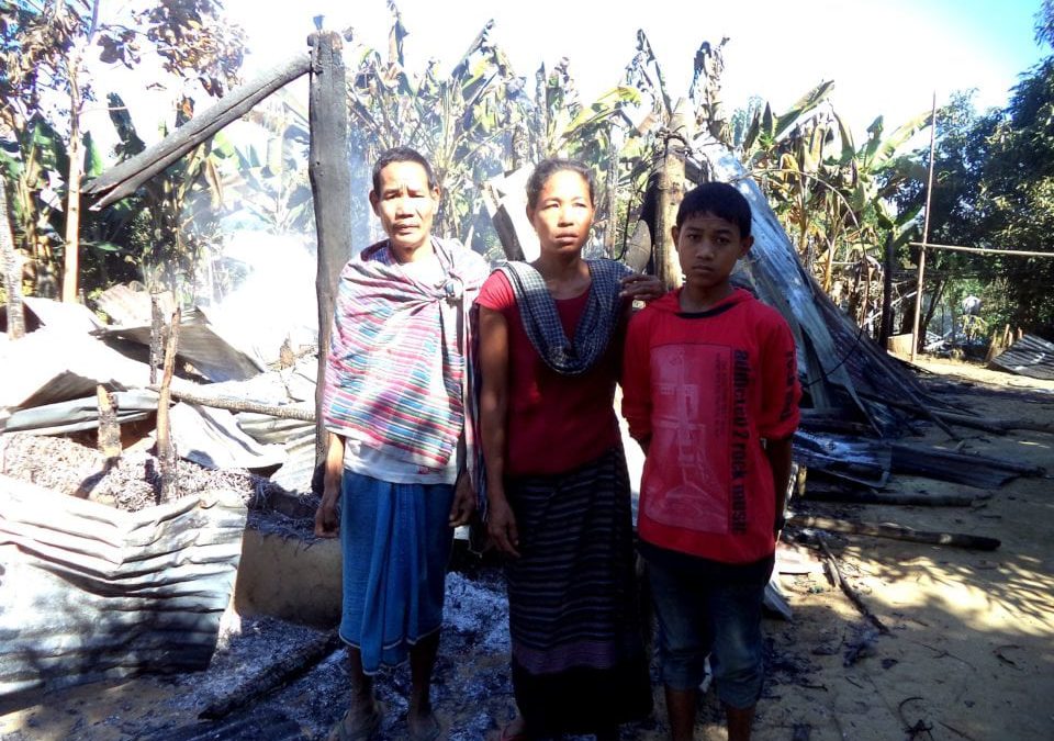 Affected Jumma family in Naniachar